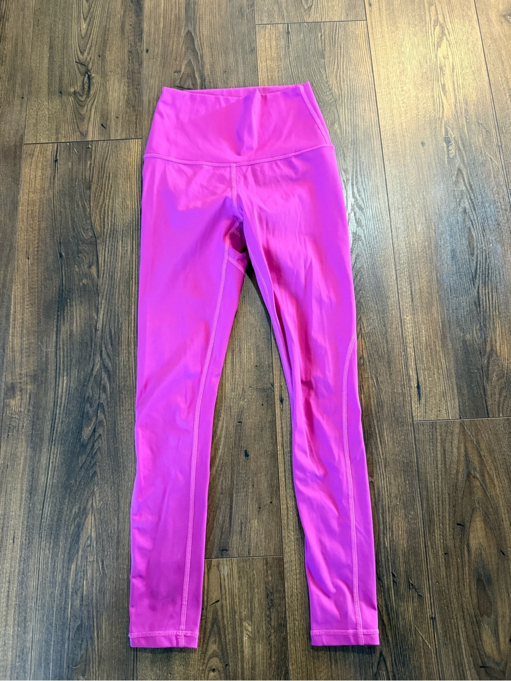 Zyia Active Brilliant Hi-Rise 7/8 Fuchsia Pink Calf Cut Out Legging SZ 2 Workout